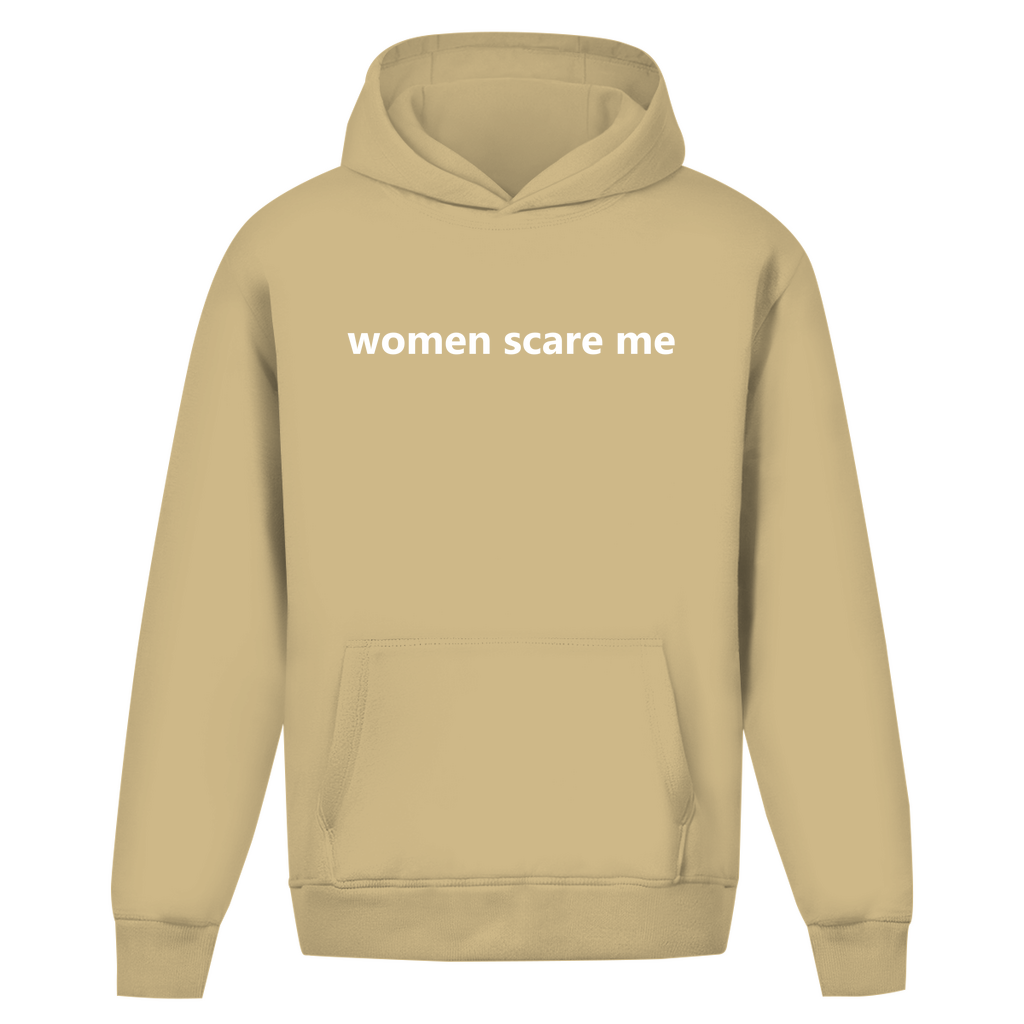 Oversize Hoodie Ohne Kordel women scare me
