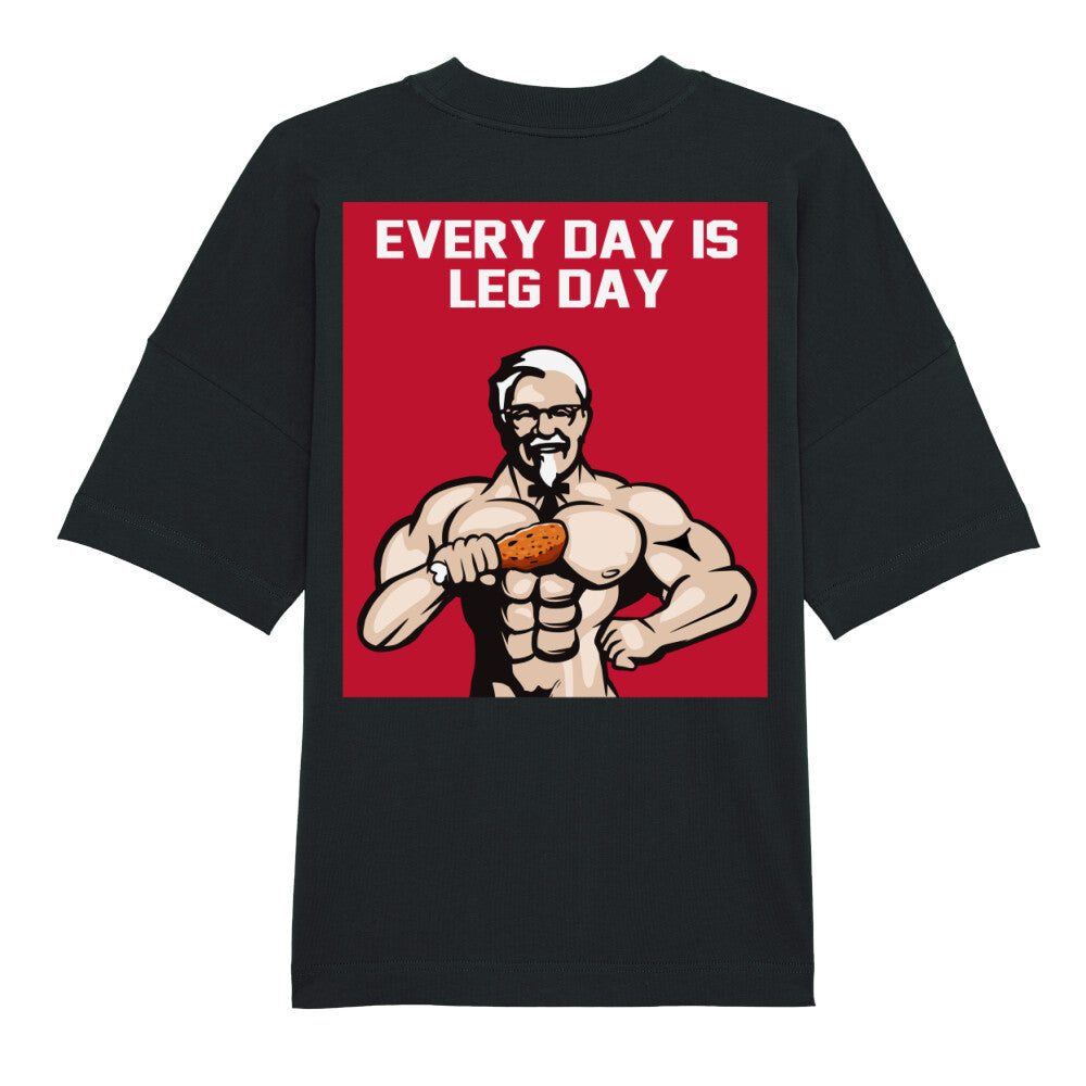 Every Day Is Leg Day Oversize Pump Cover Shirt-T-Shirt-Swolemates