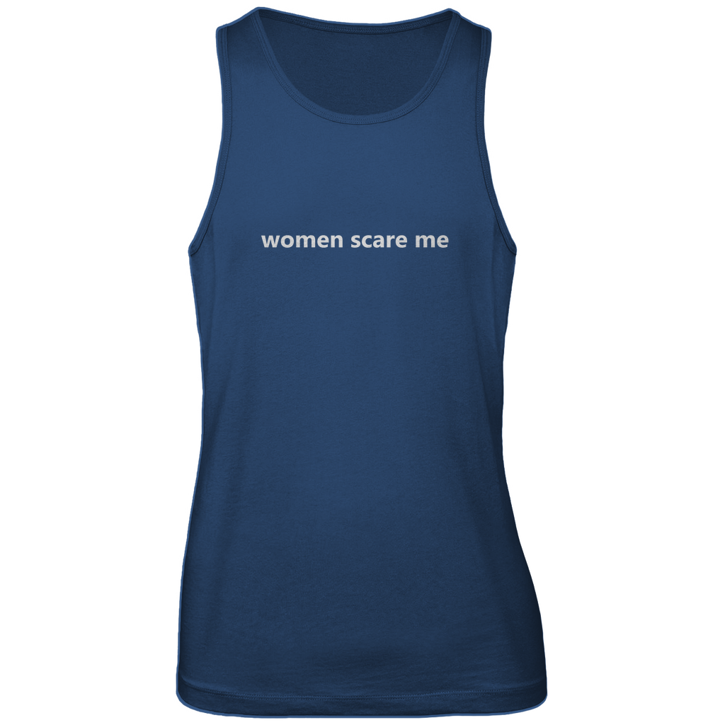 Herren Premium Tank Top women scare me