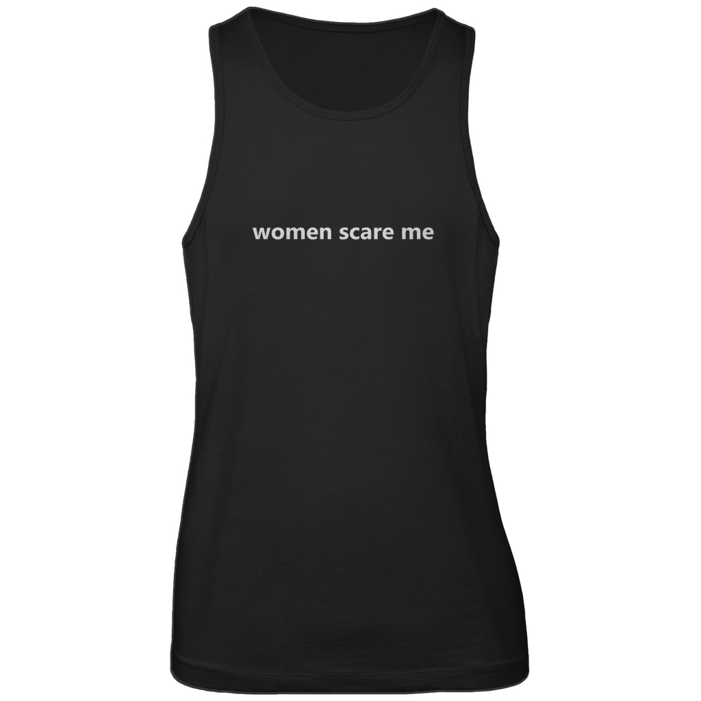 Herren Premium Tank Top women scare me
