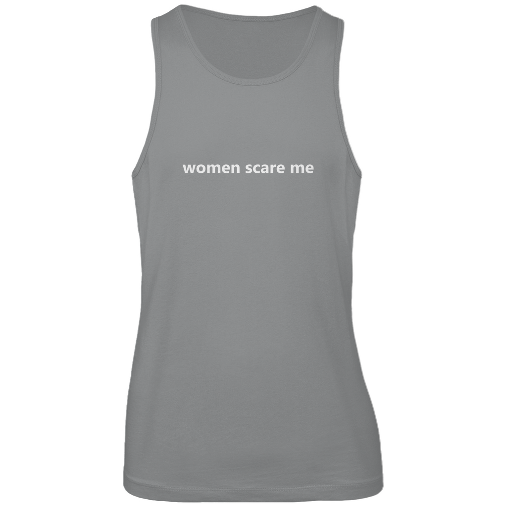 Herren Premium Tank Top women scare me