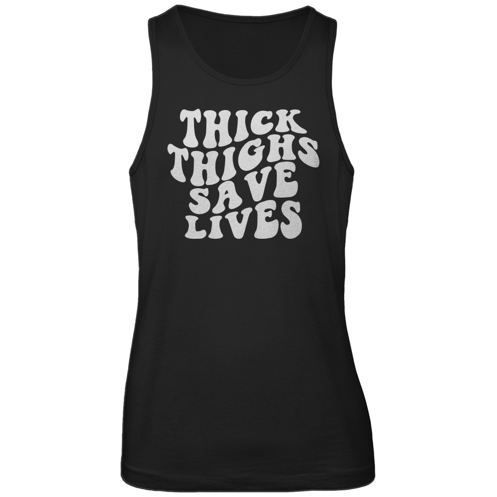 Herren Premium Tank Top Thick Thighs Save Lives-Swolemates