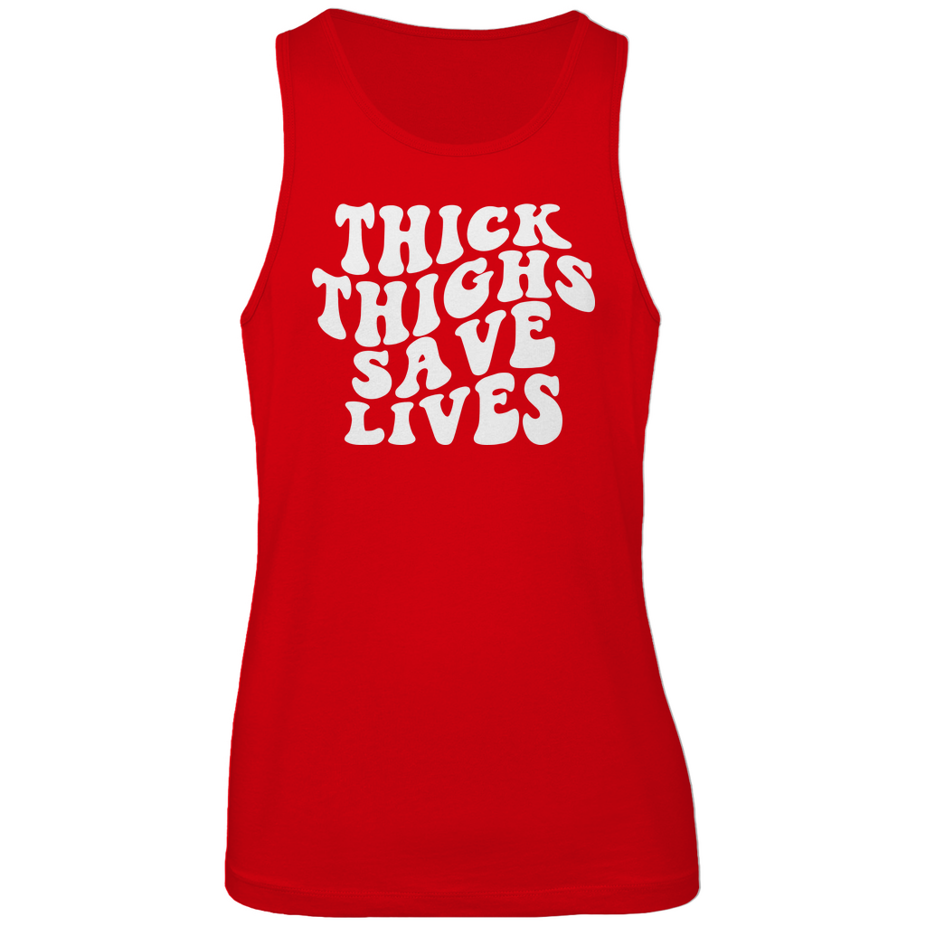 Herren Premium Tank Top Thick Thighs Save Lives-Swolemates