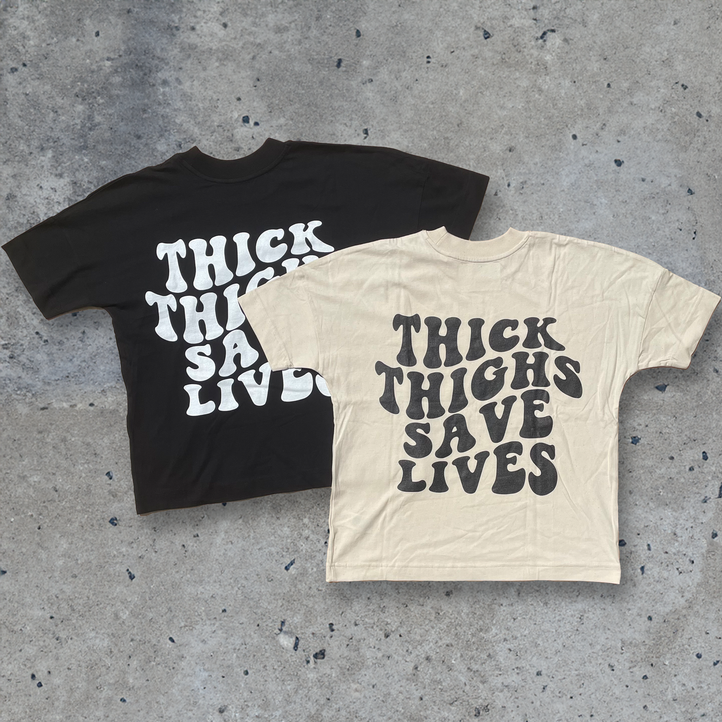 Thick Thighs Save Lives Oversize Pump Cover Shirt OUTLET-Swolemates