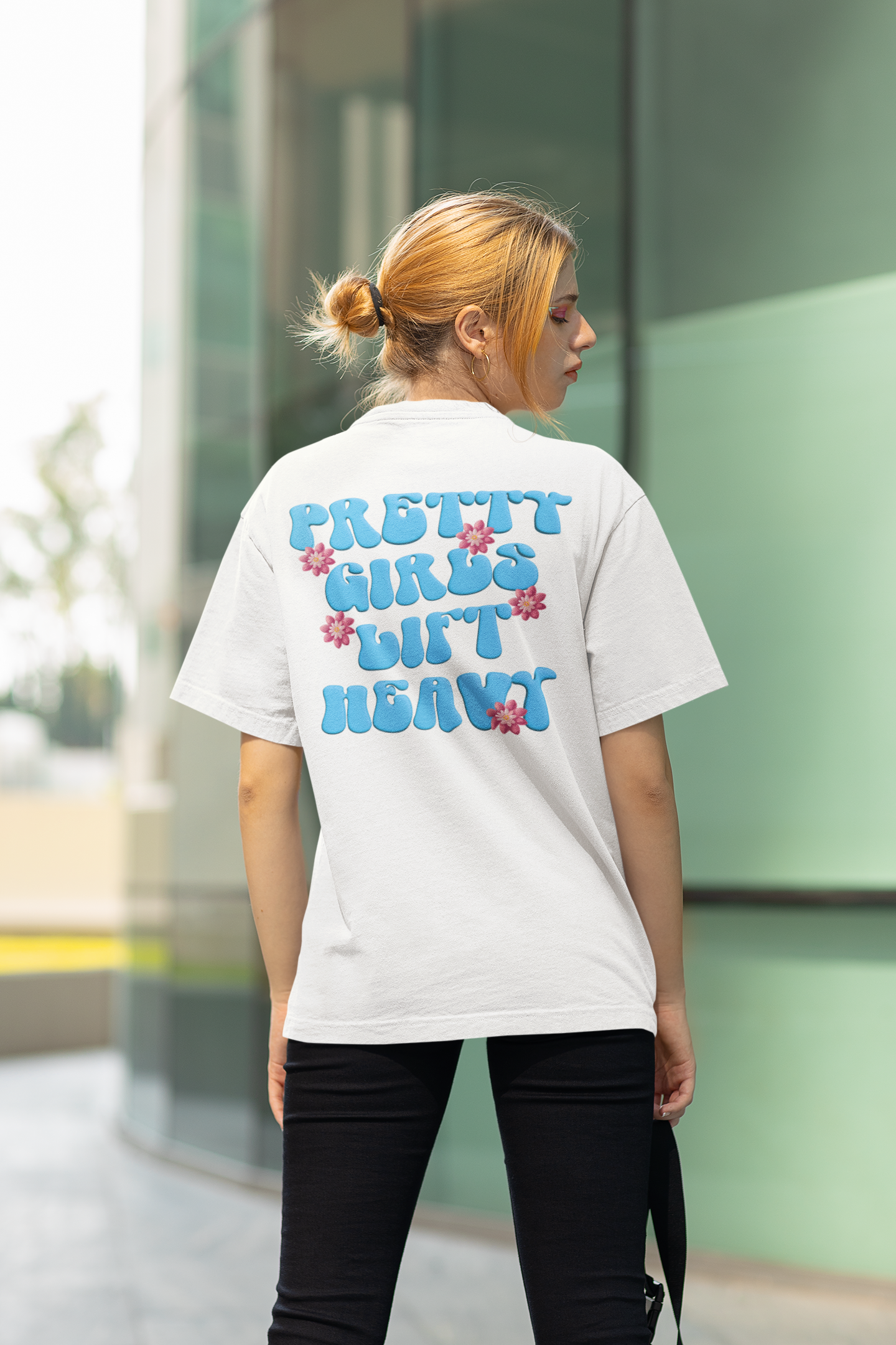 Pretty Girls Lift Heavy Premium Oversize Pump Cover-T-Shirt-Swolemates