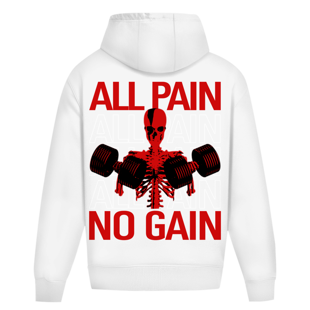 Oversize Hoodie Ohne Kordel All Pain No Gain