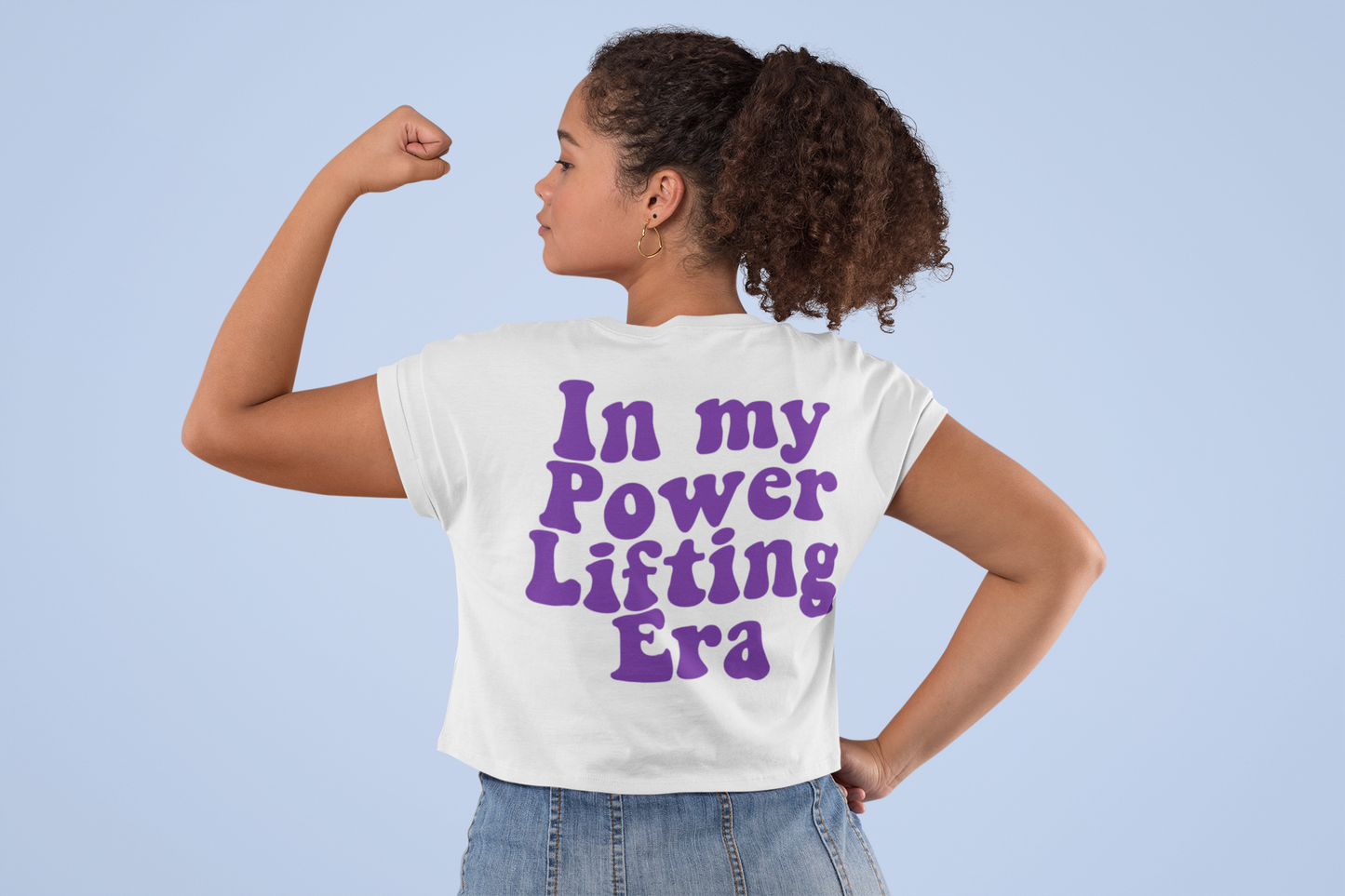 Power Lifting Era Crop Top-T-Shirt-Swolemates