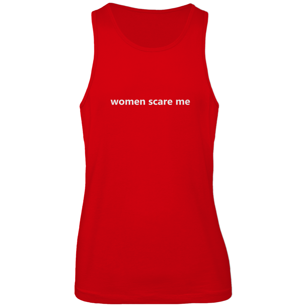 Herren Premium Tank Top women scare me