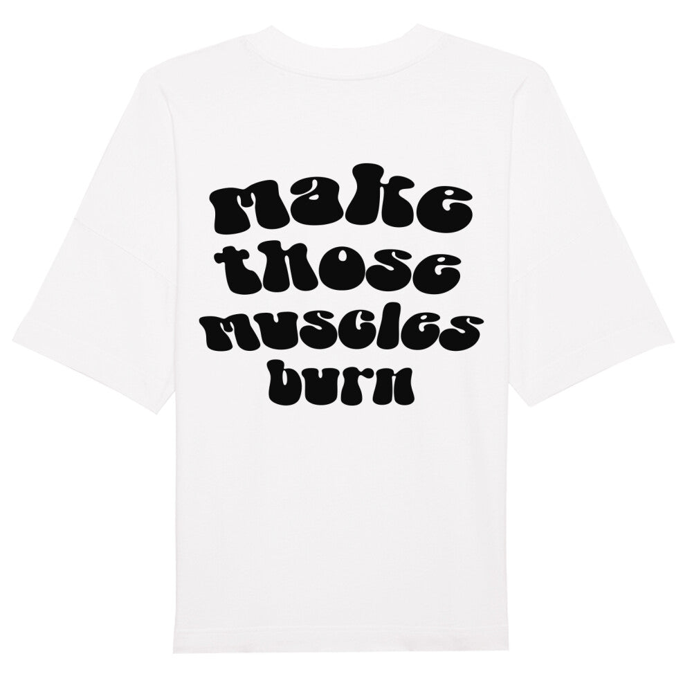 Make Those Muscles Burn Oversize Pump Cover Shirt-T-Shirt-Swolemates