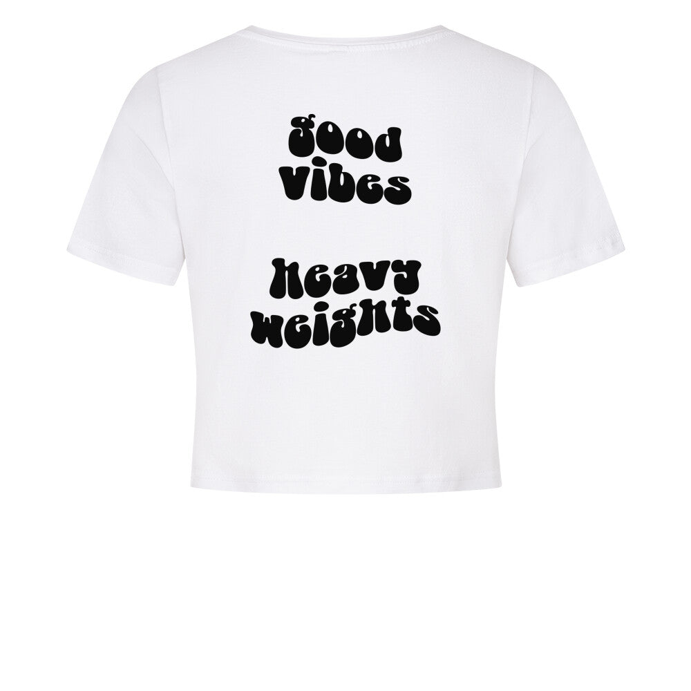 Good Vibes Crop Top-T-Shirt-Swolemates