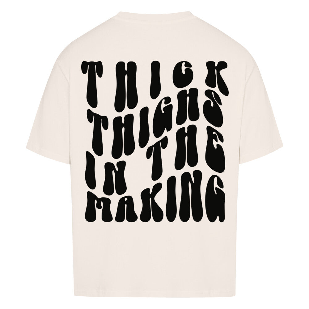 Thick Thighs in the Making Premium Oversize Pump Cover-T-Shirt-Swolemates
