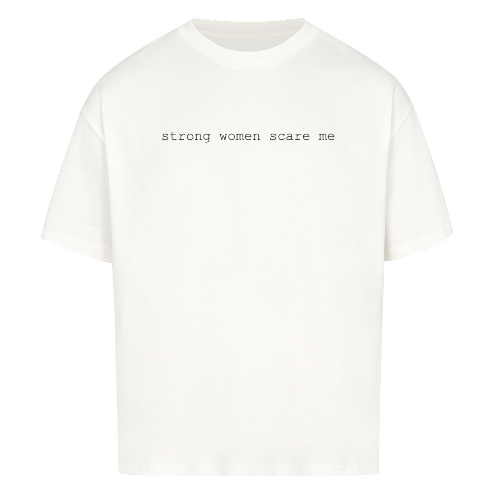 Strong Women Scare Me Premium Oversize Pump Cover-T-Shirt-Swolemates