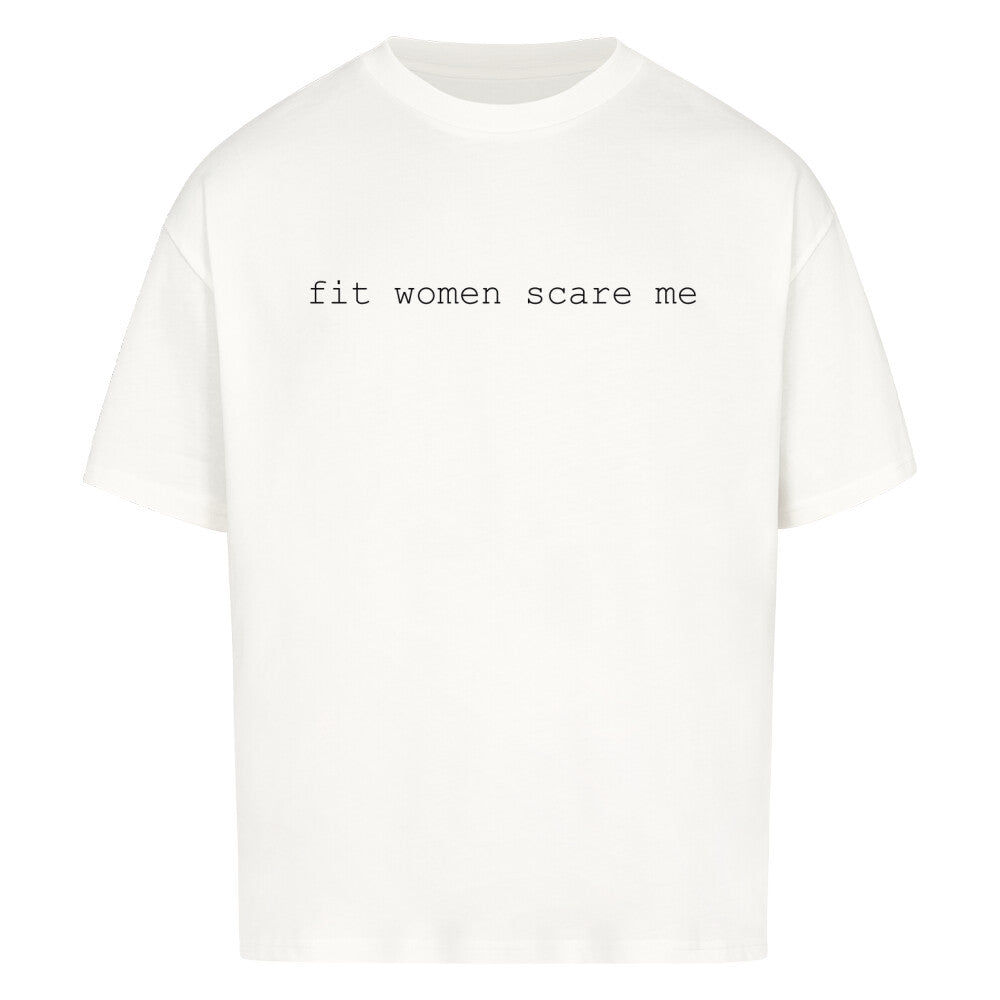 Fit Women Scare Me Premium Oversize Pump Cover-T-Shirt-Swolemates