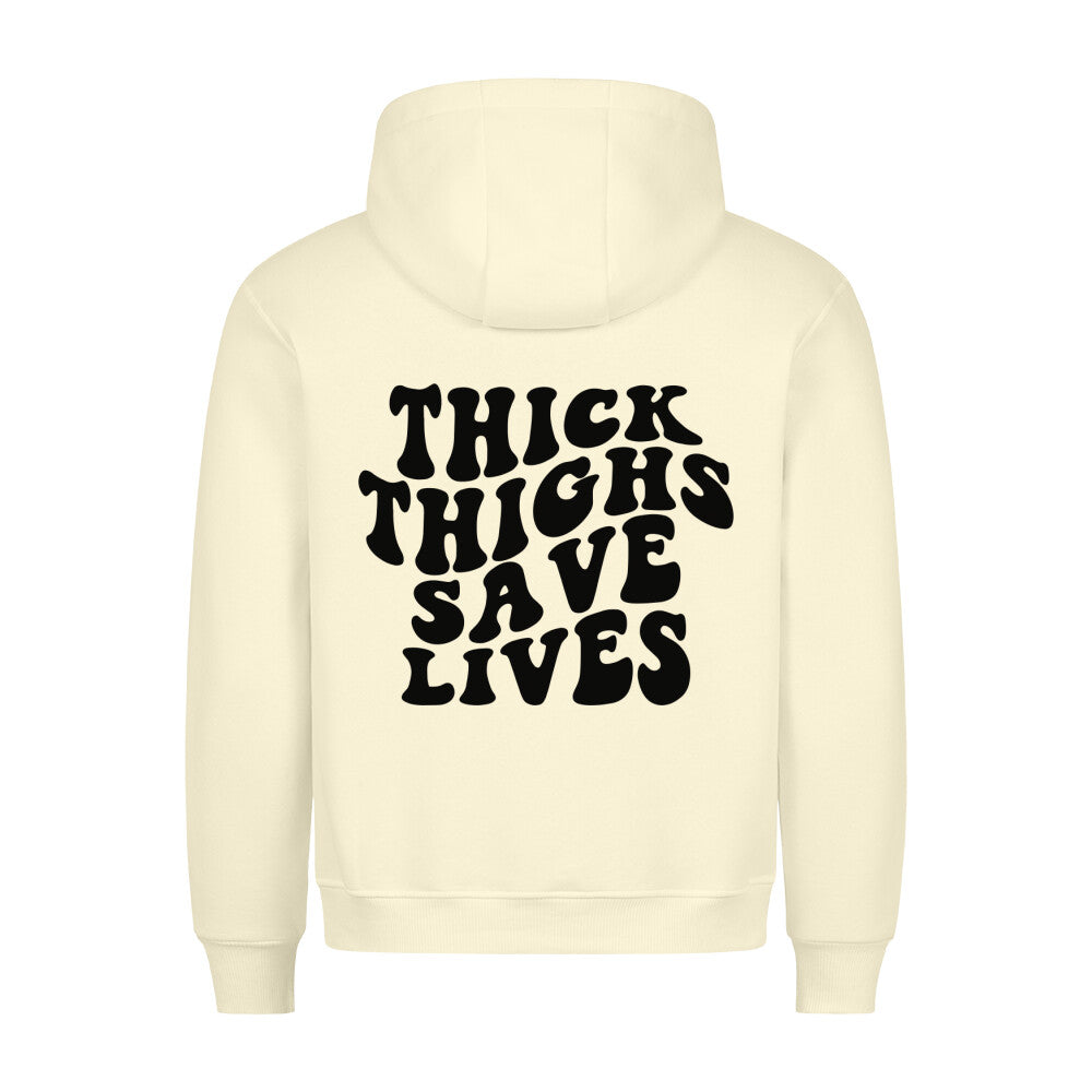 Thick Thighs Save Lives Regular Fit Hoodie-Hoodie-Swolemates