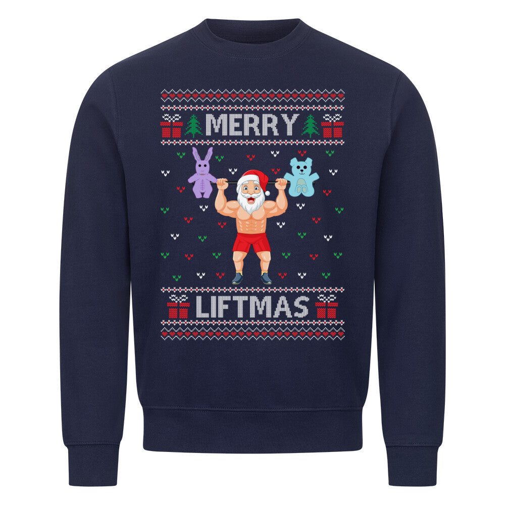 Merry Liftmas Ugly Christmas Sweater-Sweatshirt-Swolemates