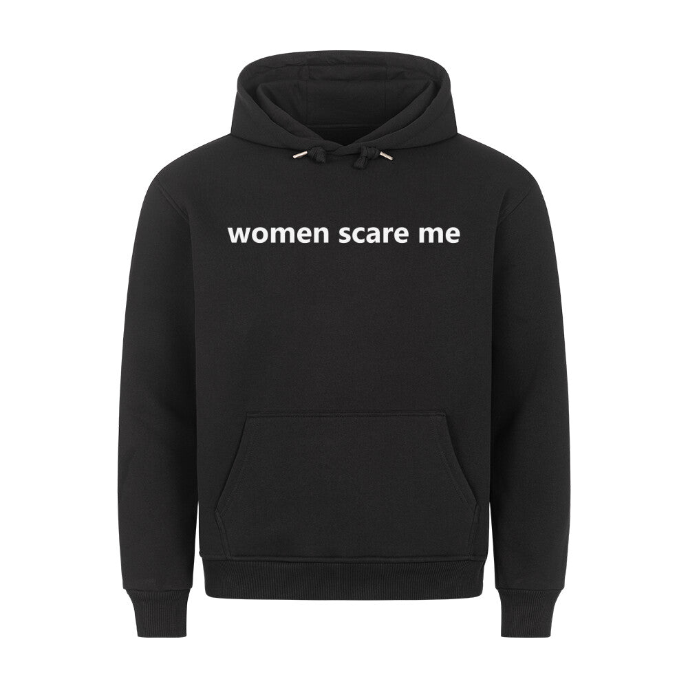 Women Scare Me Regular Fit Hoodie-Hoodie-Swolemates