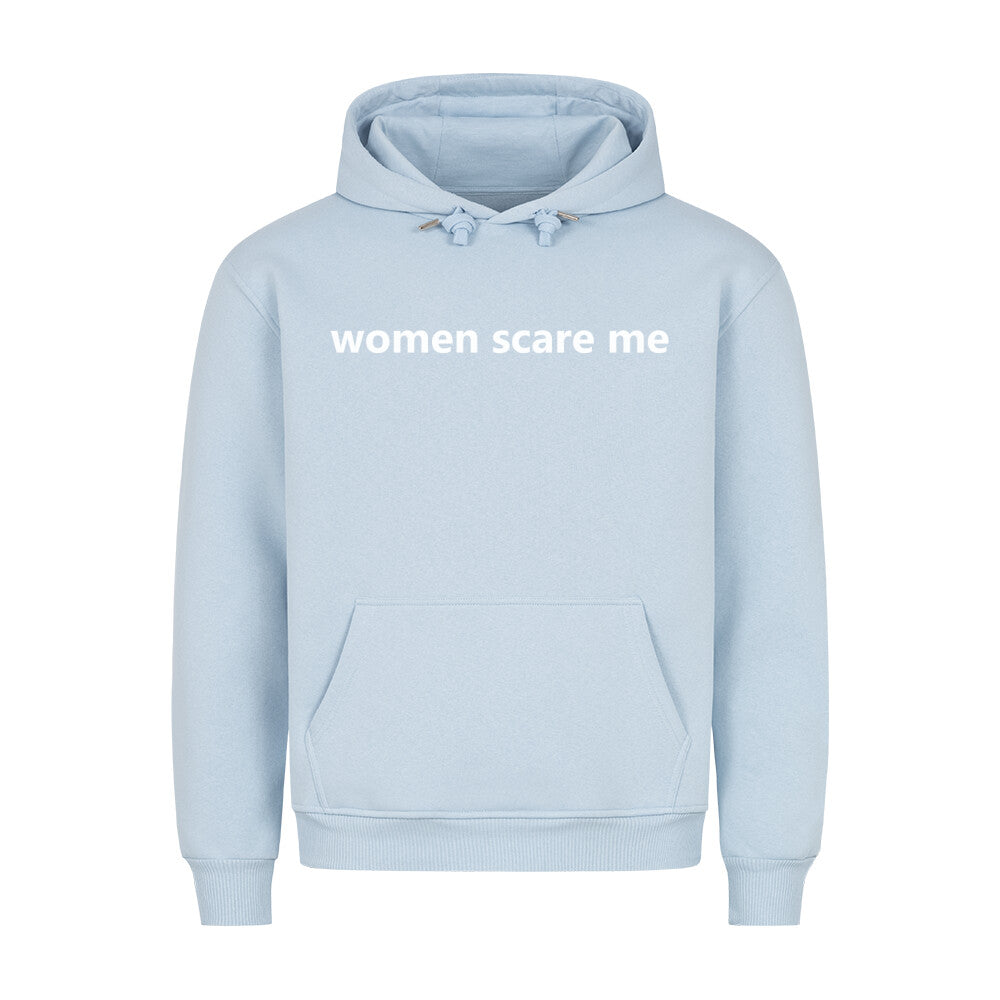 Women Scare Me Regular Fit Hoodie-Hoodie-Swolemates