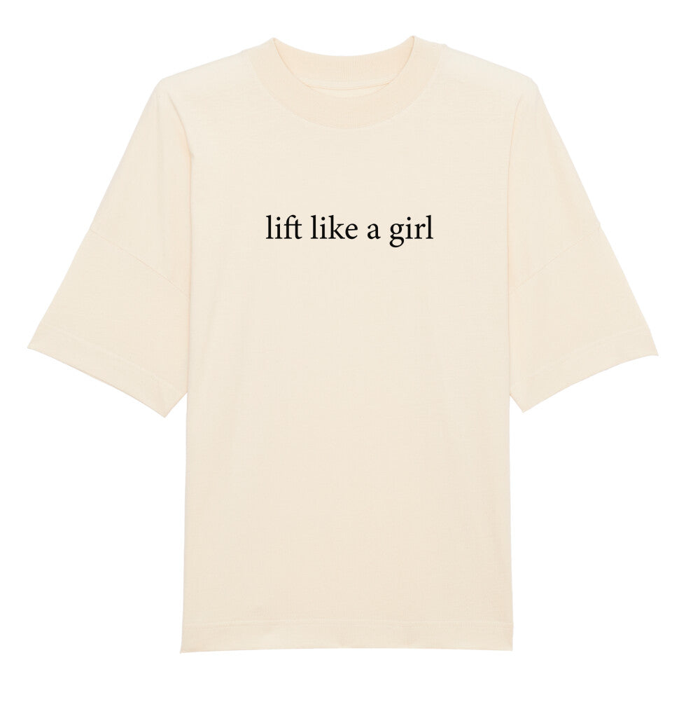 lift like a girl Oversize Pump Cover-T-Shirt-Swolemates
