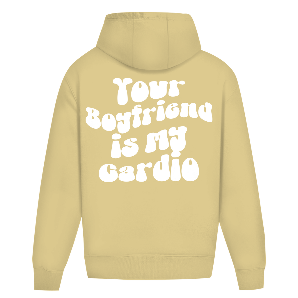 Oversize Hoodie Ohne Kordel Your Boyfriend ist my Cardio-Swolemates