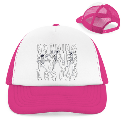 Retro Trucker Cap Scary Legday Skeletons