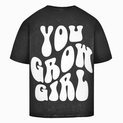 Oversize Washed T-Shirt You Grow Girl