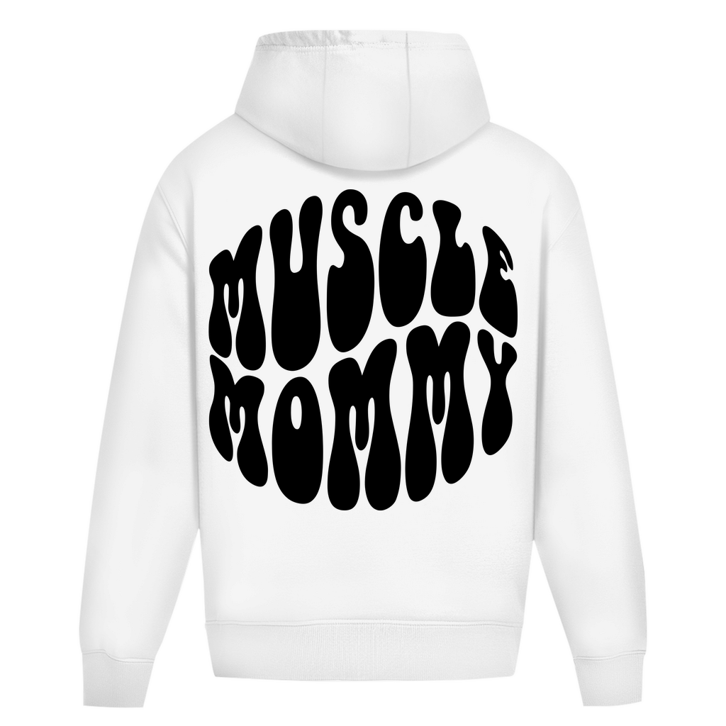 Oversize Hoodie Ohne Kordel muscle mommy white-Swolemates