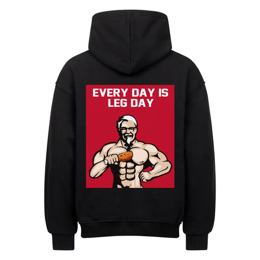 Every Day Is Leg Day Oversize Pump Cover Hoodie-Hoodie-Swolemates