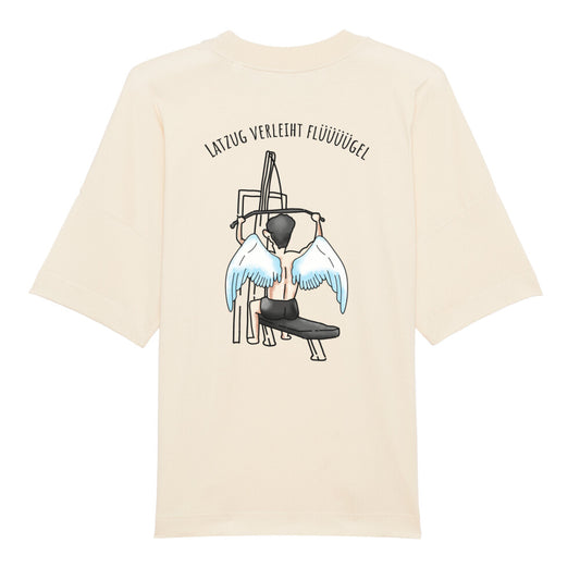 Latzug Verleiht Flügel Oversize Pump Cover Shirt-T-Shirt-Swolemates