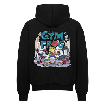 Gym Frog Premium Oversized Zipper Hoodie-Hoodie-Swolemates