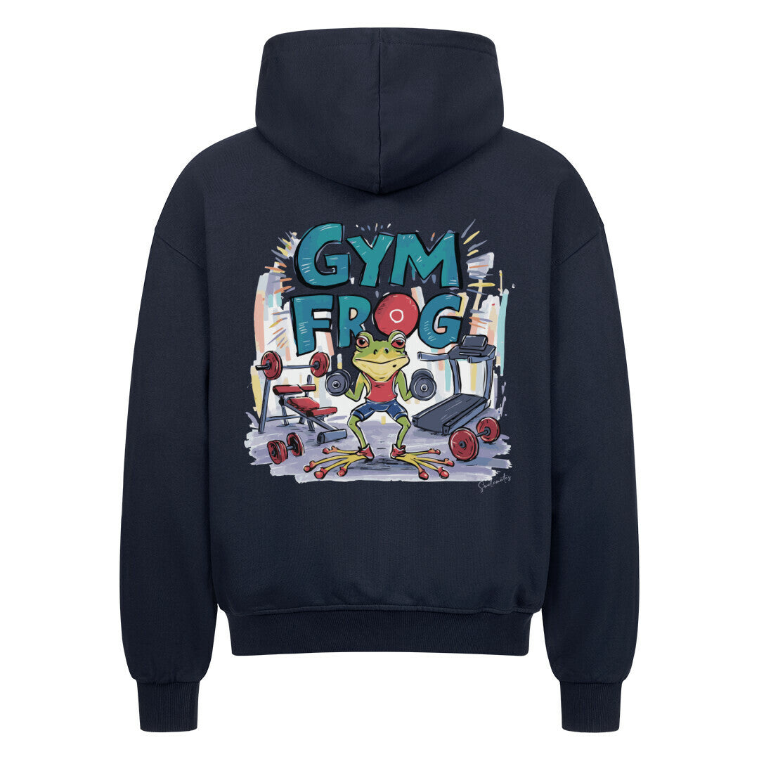 Gym Frog Premium Oversized Zipper Hoodie-Hoodie-Swolemates