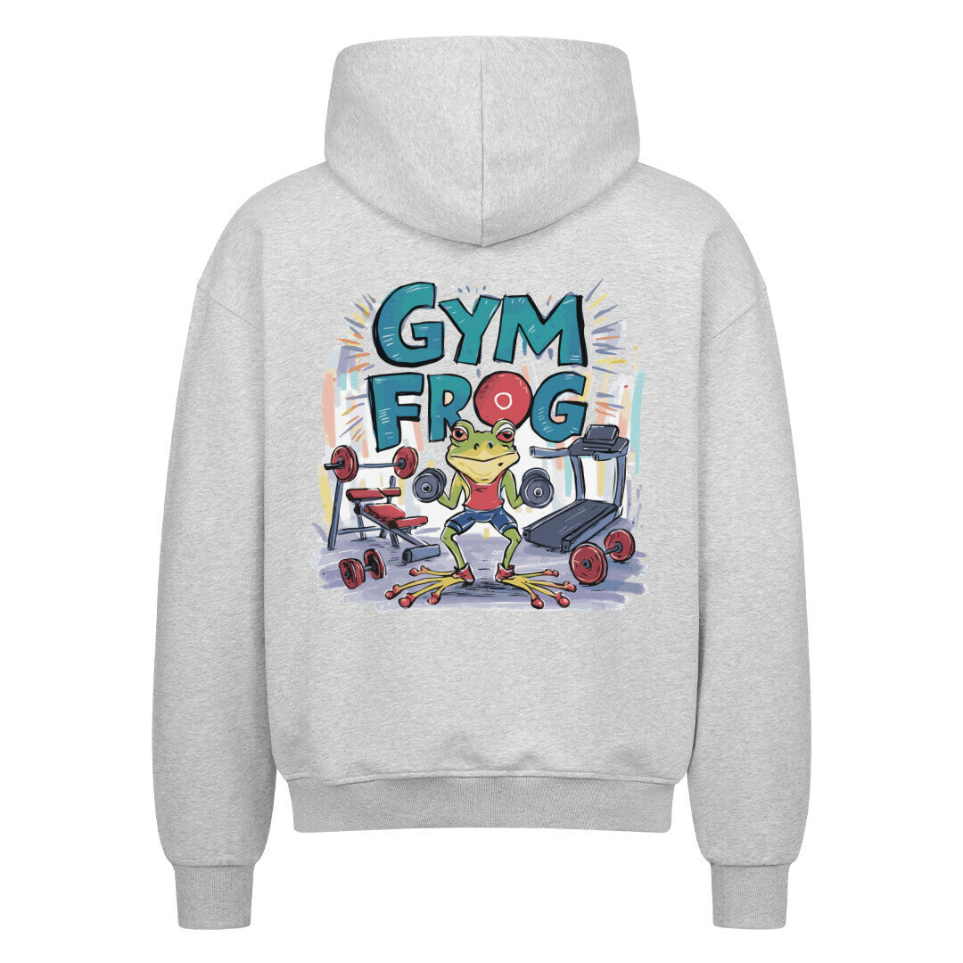 Gym Frog Premium Oversized Zipper Hoodie-Hoodie-Swolemates