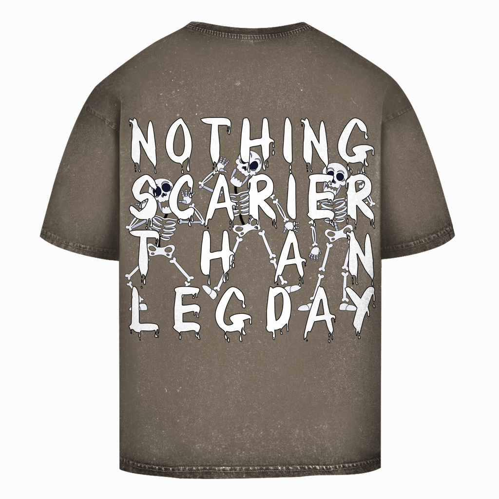 Oversize Washed T-Shirt Scary Legday Skeletons