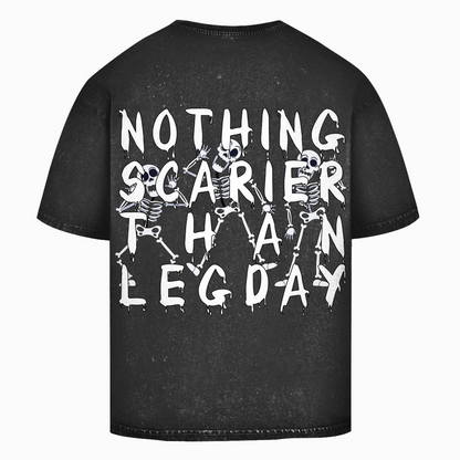 Oversize Washed T-Shirt Scary Legday Skeletons