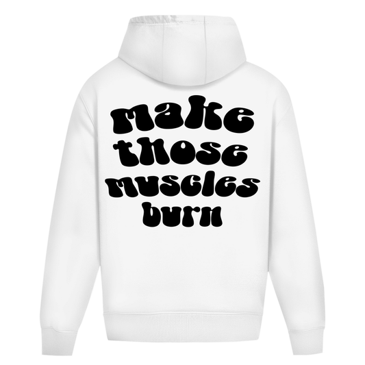 Oversize Hoodie Ohne Kordel make those muscles burn-Swolemates