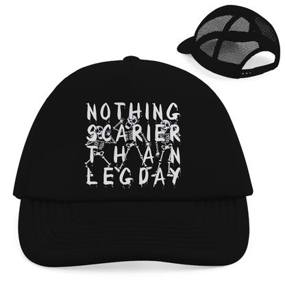 Retro Trucker Cap Scary Legday Skeletons