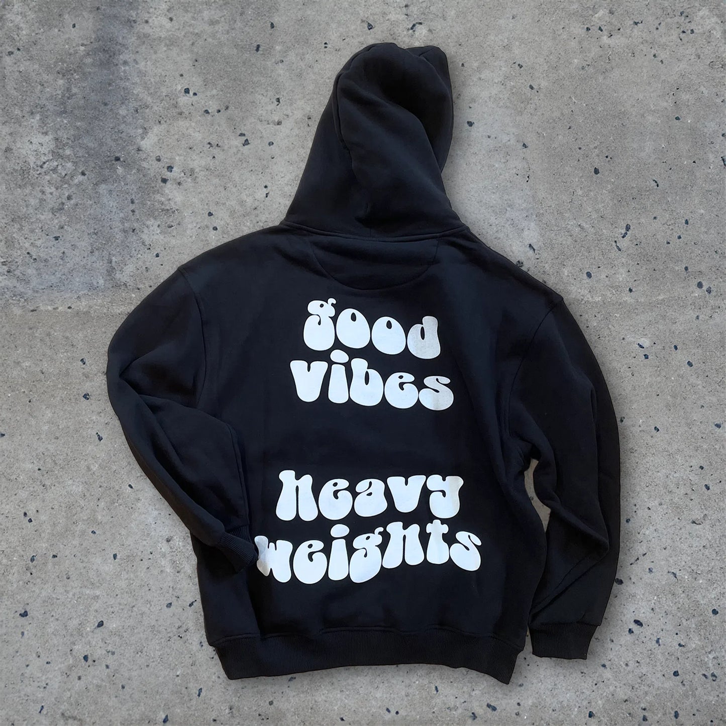 Good Vibes Heavy Weights Premium Oversize Hoodie OUTLET Gym Fitness - Swolemates