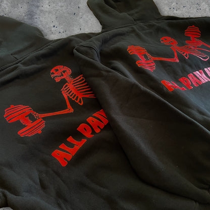 All Pain No Gain Hoodie Minimal - Swolemates