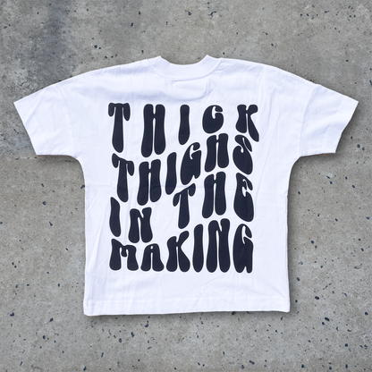 Thick Thighs In The Making Oversize Shirt OUTLET Gym Fitness - Swolemates