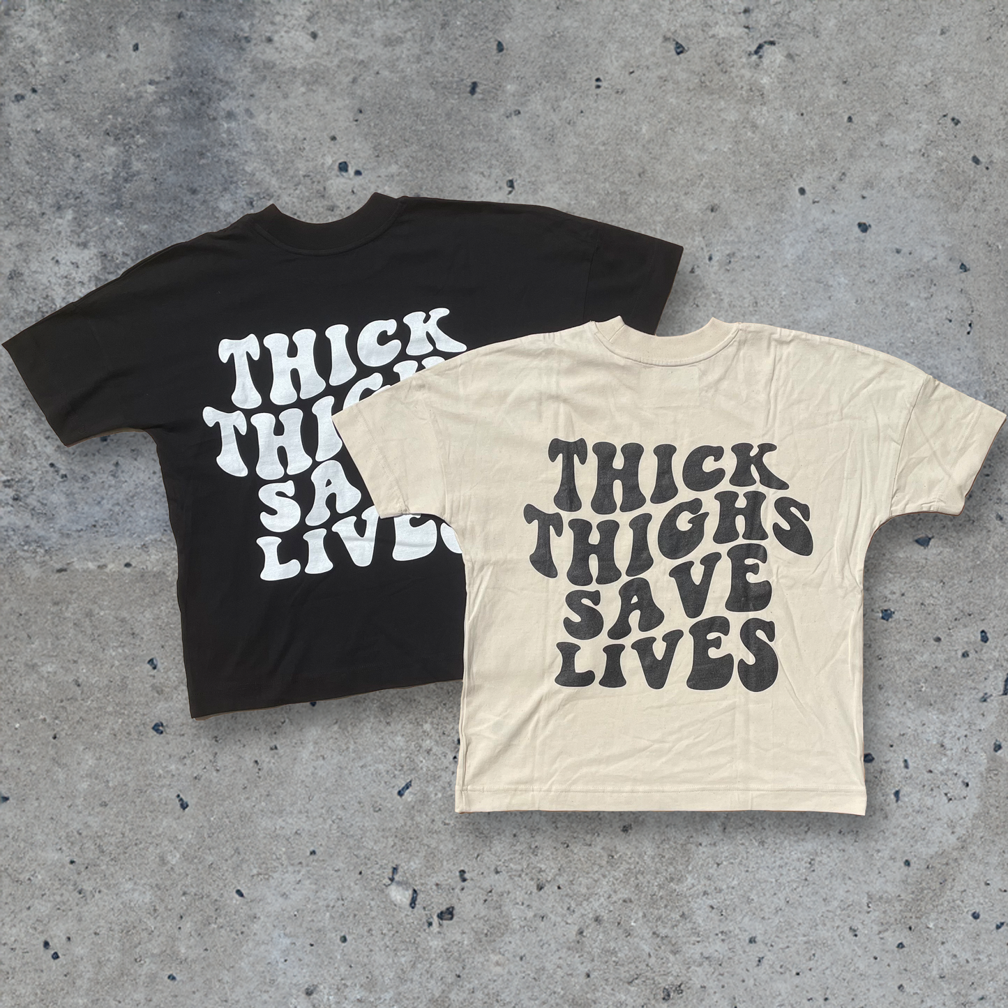 Thick Thighs Save Lives Oversize Shirt OUTLET Gym Fitness - Swolemates