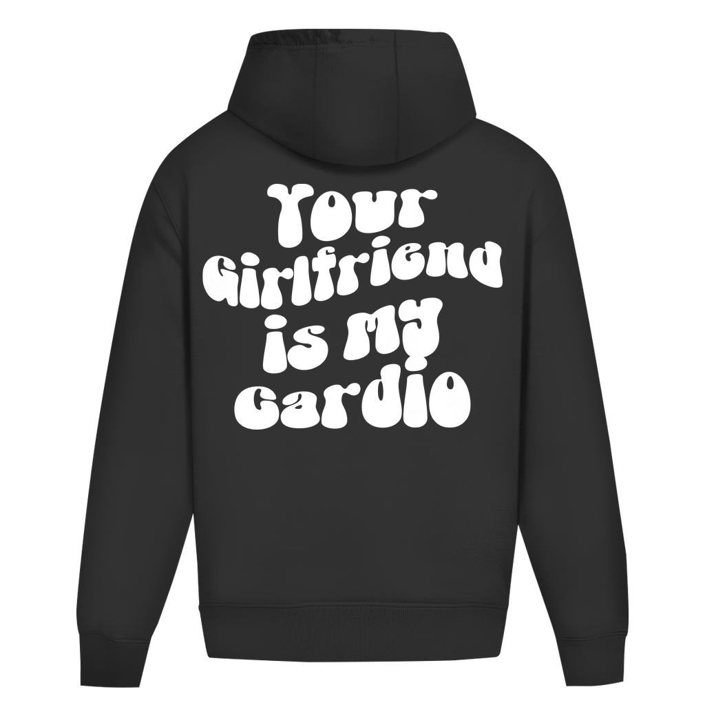 Oversize Hoodie Ohne Kordel Your Girlfriend ist my Cardio-Swolemates