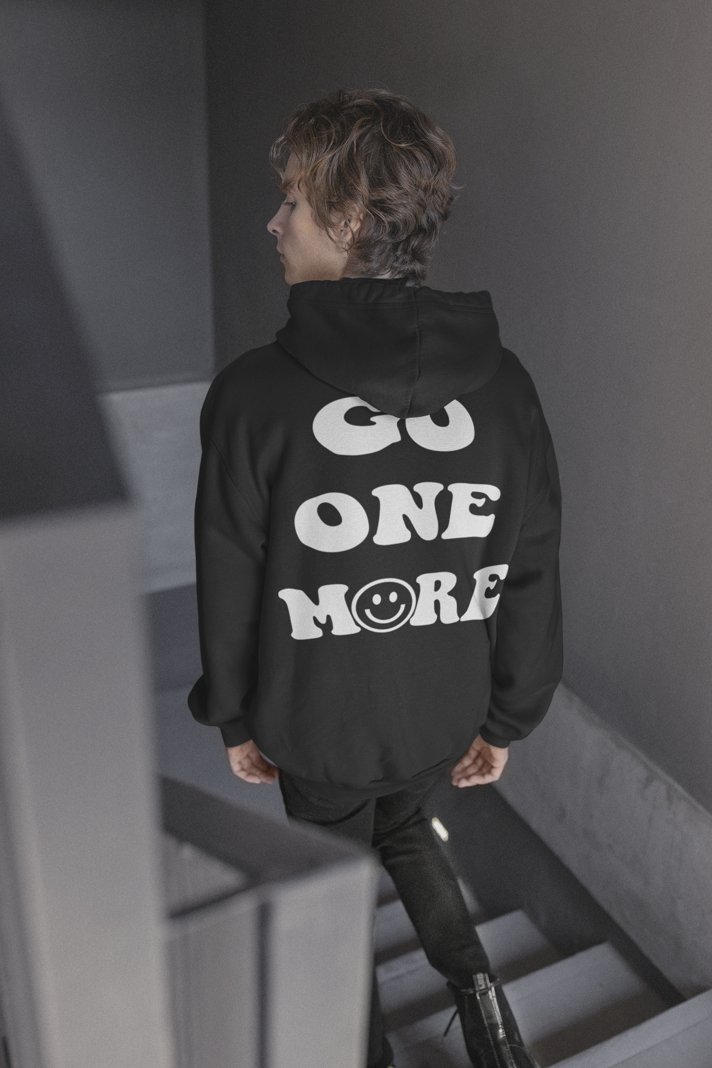 Go One More Regular Fit Hoodie Gym Fitness - Swolemates