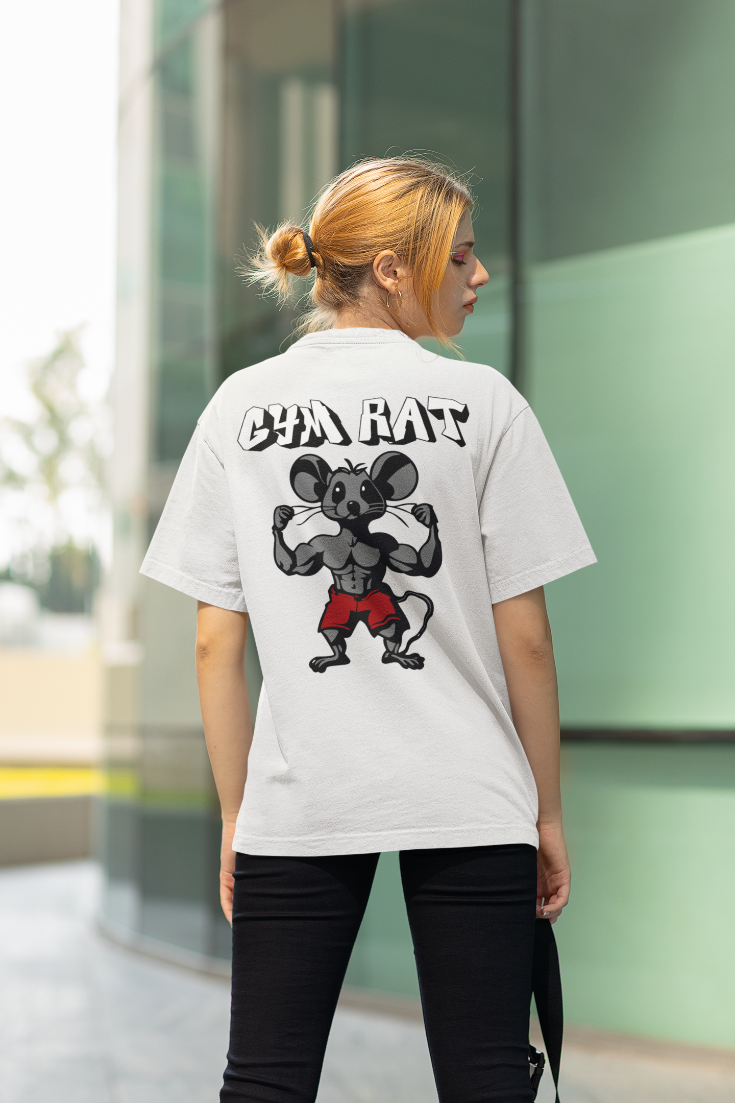 Gym Rat Visual Oversize Pump Cover-T-Shirt-Swolemates