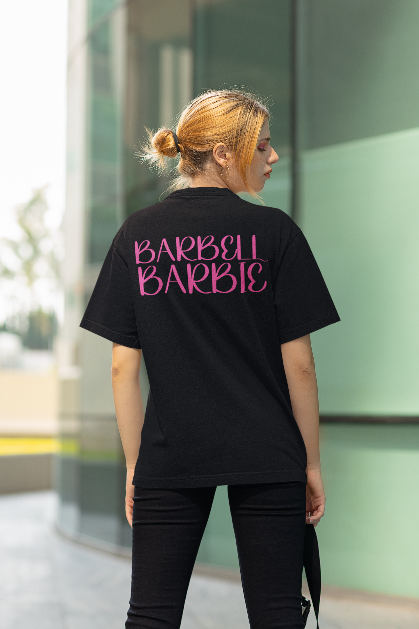 Barbell Barbie Oversize Pump Cover Shirt-T-Shirt-Swolemates