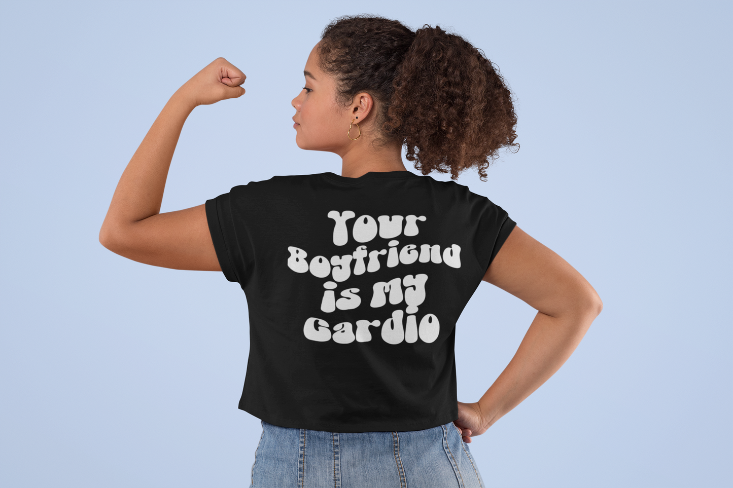 Your BF Cardio Crop Top-T-Shirt-Swolemates