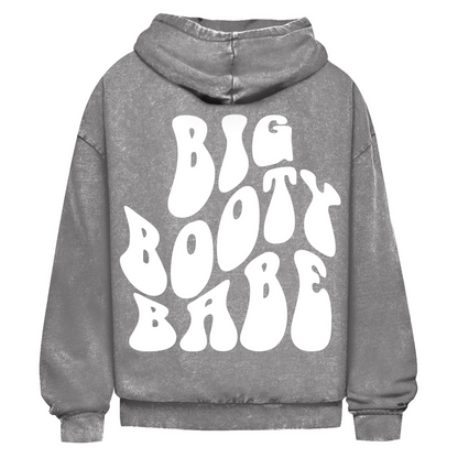 Oversize Washed Hoodie Big Booty Babe-Swolemates