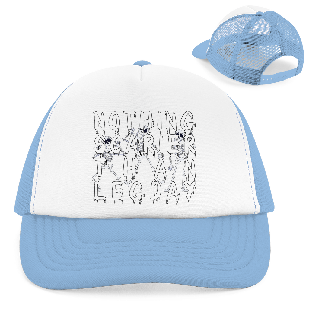 Retro Trucker Cap Scary Legday Skeletons