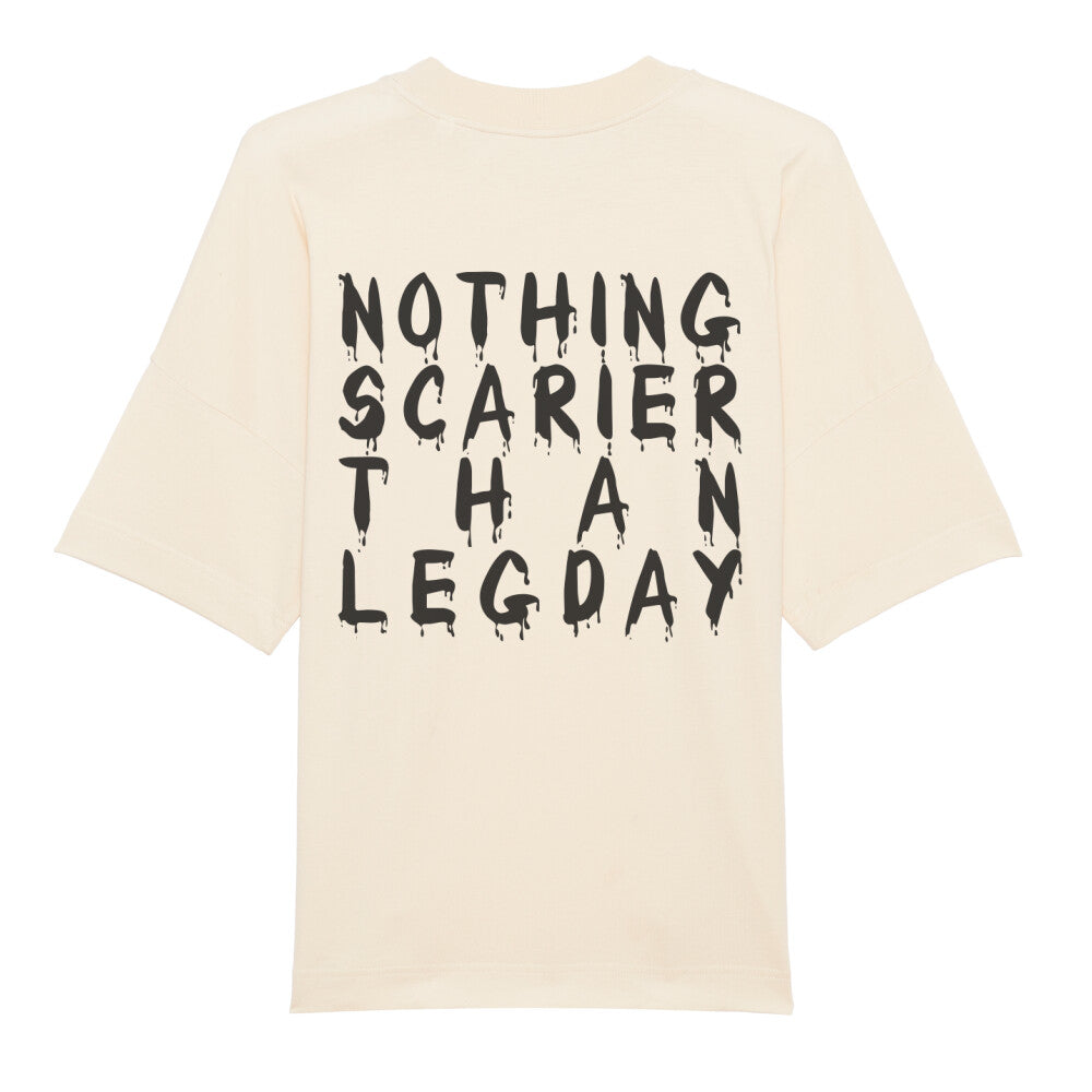 Nothing Scarier Than Legday Text-T-Shirt-Swolemates