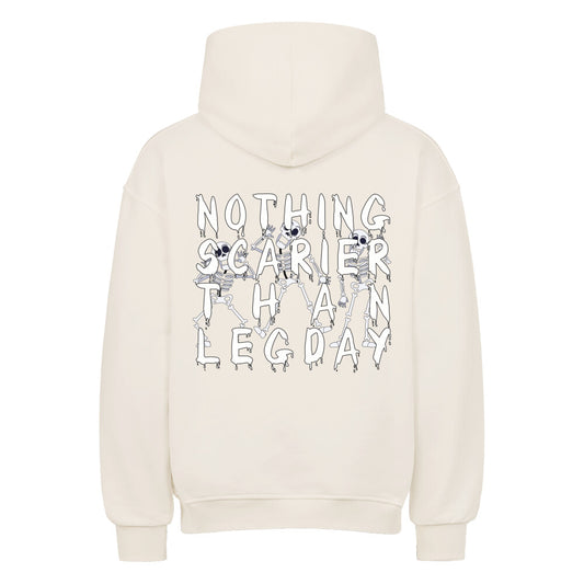 Nothing Scarier Than Legday Skelette Oversized Pump Cover Hoodie-Hoodie-Swolemates