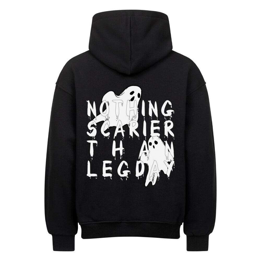 Nothing Scarier Than Legday Geister Oversized Pump Cover Hoodie-Hoodie-Swolemates