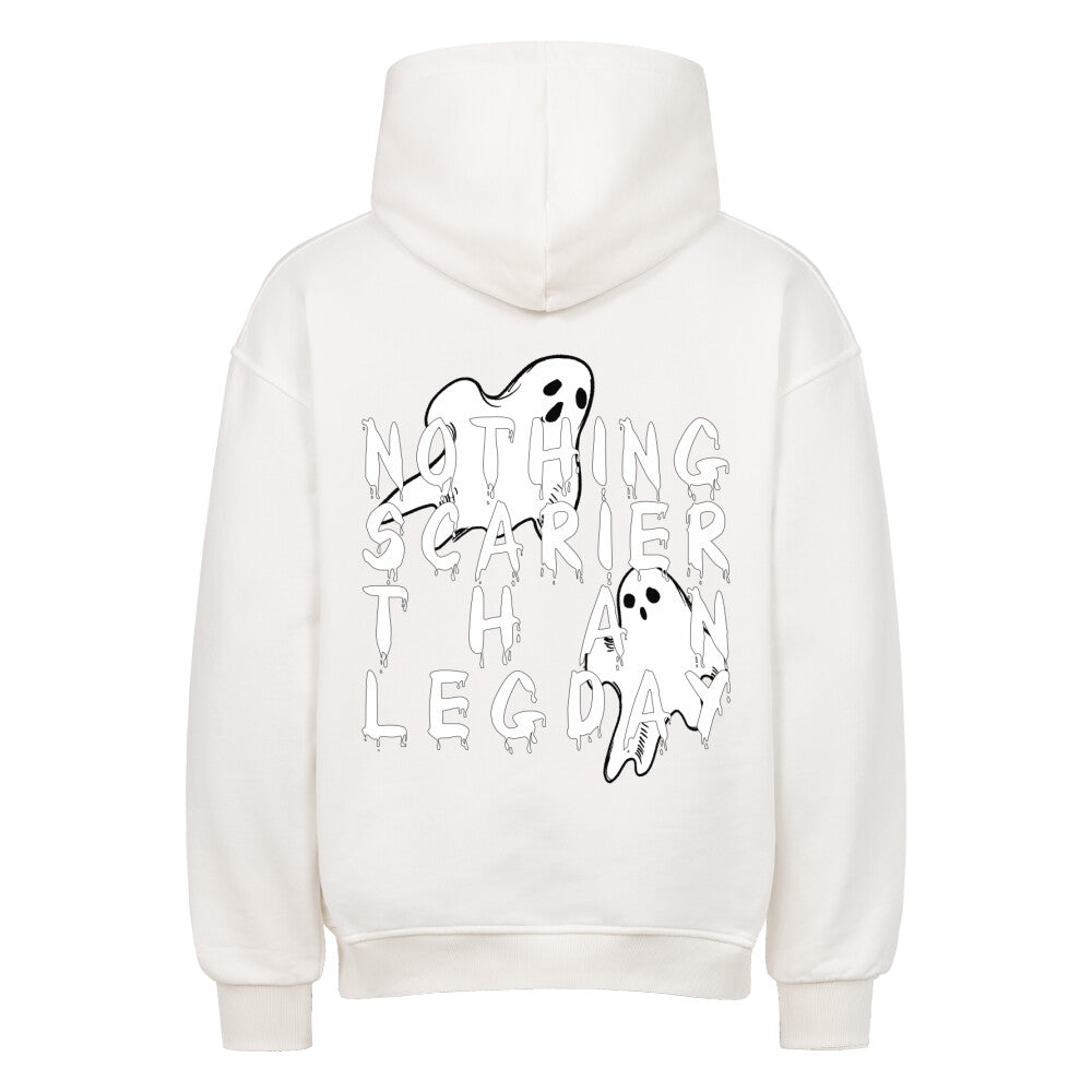 Nothing Scarier Than Legday Geister Oversized Pump Cover Hoodie-Hoodie-Swolemates